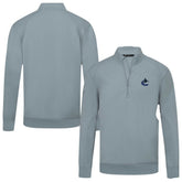 Vancouver Canucks Levelwear Upright Tri-Blend Quarter-Zip Pullover - Gray - NHL