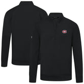 Montreal Canadiens Levelwear Upright Tri-Blend Quarter-Zip Pullover - Black - NHL