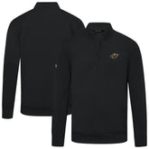 Minnesota Wild Levelwear Upright Tri-Blend Quarter-Zip Pullover - Black - NHL