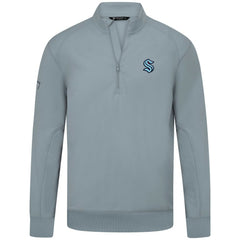 Seattle Kraken Levelwear Upright Tri-Blend Quarter-Zip Pullover - Gray - NHL