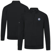 Winnipeg Jets Levelwear Upright Tri-Blend Quarter-Zip Pullover - Black - NHL