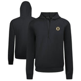 Boston Bruins Levelwear Technic Quarter-Zip Pullover Hoodie - Black - NHL