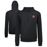 New Jersey Devils Levelwear Technic Quarter-Zip Pullover Hoodie - Black - NHL