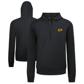 Chicago Blackhawks Levelwear Technic Quarter-Zip Pullover Hoodie - Black - NHL