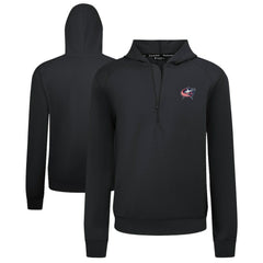 Columbus Blue Jackets Levelwear Technic Quarter-Zip Pullover Hoodie - Black - NHL