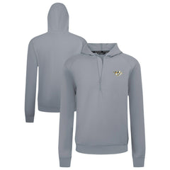 Nashville Predators Levelwear Technic Quarter-Zip Pullover Hoodie - Gray - NHL