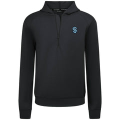 Seattle Kraken Levelwear Technic Quarter-Zip Pullover Hoodie - Black - NHL