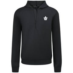 Toronto Maple Leafs Levelwear Technic Quarter-Zip Pullover Hoodie - Black - NHL