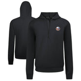 New York Islanders Levelwear Technic Quarter-Zip Pullover Hoodie - Black - NHL