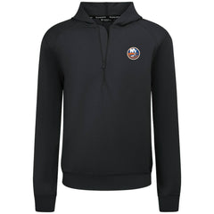 New York Islanders Levelwear Technic Quarter-Zip Pullover Hoodie - Black - NHL