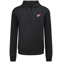 Detroit Red Wings Levelwear Technic Quarter-Zip Pullover Hoodie - Black - NHL