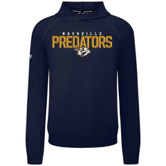 Nashville Predators Levelwear Mandate Carve Tri-Blend Pullover Hoodie - Navy - NHL