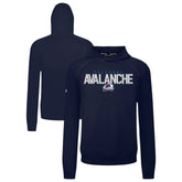 Colorado Avalanche Levelwear Mandate Carve Tri-Blend Pullover Hoodie - Navy - NHL