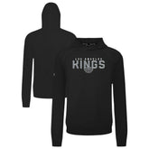 Los Angeles Kings Levelwear Mandate Carve Tri-Blend Pullover Hoodie - Black - NHL