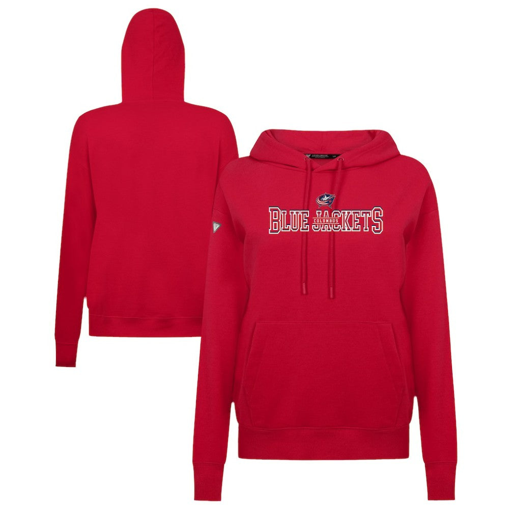 Columbus Blue Jackets Levelwear Women's Adorn Journey Pullover Hoodie - Red - NHL