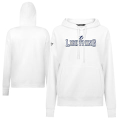 Tampa Bay Lightning Levelwear Women's Adorn Journey Pullover Hoodie - White - NHL