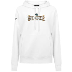 San Jose Sharks Levelwear Women's Adorn Journey Pullover Hoodie - White - NHL