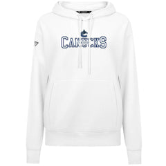 Vancouver Canucks Levelwear Women's Adorn Journey Pullover Hoodie - White - NHL