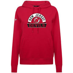New Jersey Devils Levelwear Women's Adorn Banner Arch Pullover Hoodie - Red - NHL