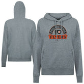 Philadelphia Flyers Levelwear Women's Adorn Banner Arch Pullover Hoodie - Gray - NHL