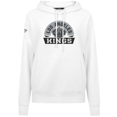 Los Angeles Kings Levelwear Women's Adorn Banner Arch Pullover Hoodie - White - NHL