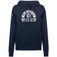 Winnipeg Jets Levelwear Women's Adorn Banner Arch Pullover Hoodie - Navy - NHL