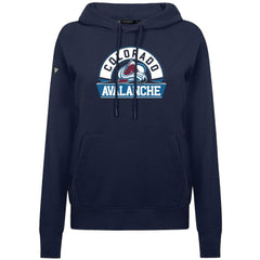 Colorado Avalanche Levelwear Women's Adorn Banner Arch Pullover Hoodie - Navy - NHL