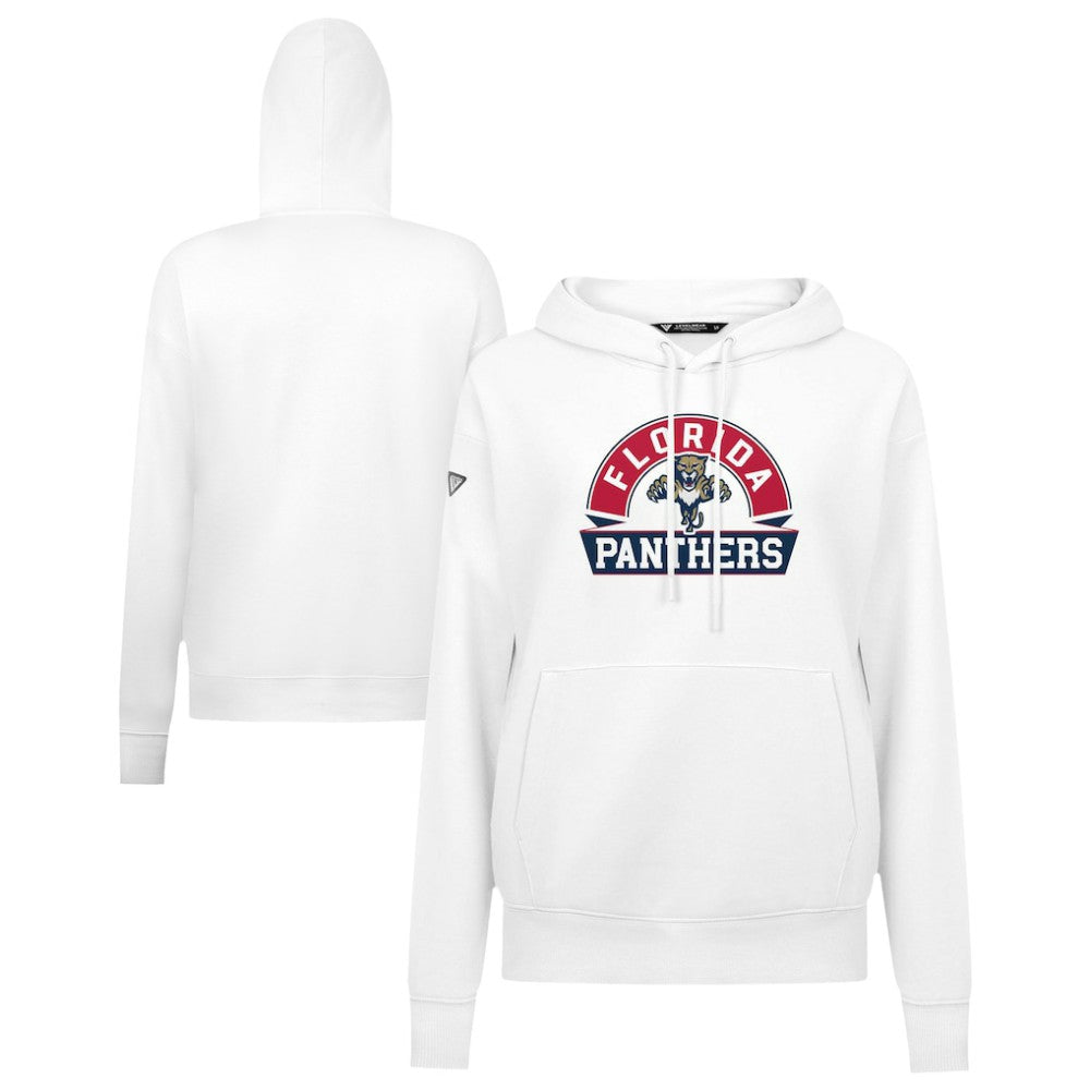 Florida Panthers Levelwear Women's Adorn Banner Arch Pullover Hoodie - White - NHL
