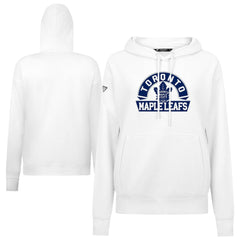 Toronto Maple Leafs Levelwear Women's Adorn Banner Arch Pullover Hoodie - White - NHL