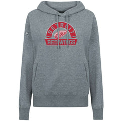 Detroit Red Wings Levelwear Women's Adorn Banner Arch Pullover Hoodie - Gray - NHL