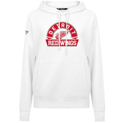 Detroit Red Wings Levelwear Women's Adorn Banner Arch Pullover Hoodie - White - NHL
