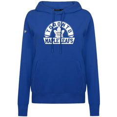 Toronto Maple Leafs Levelwear Women's Adorn Banner Arch Pullover Hoodie - Royal - NHL