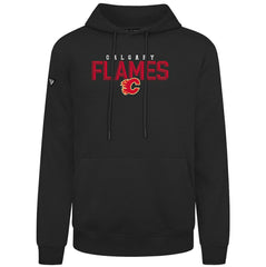 Calgary Flames Levelwear Podium Carve Pullover Hoodie - Black - NHL