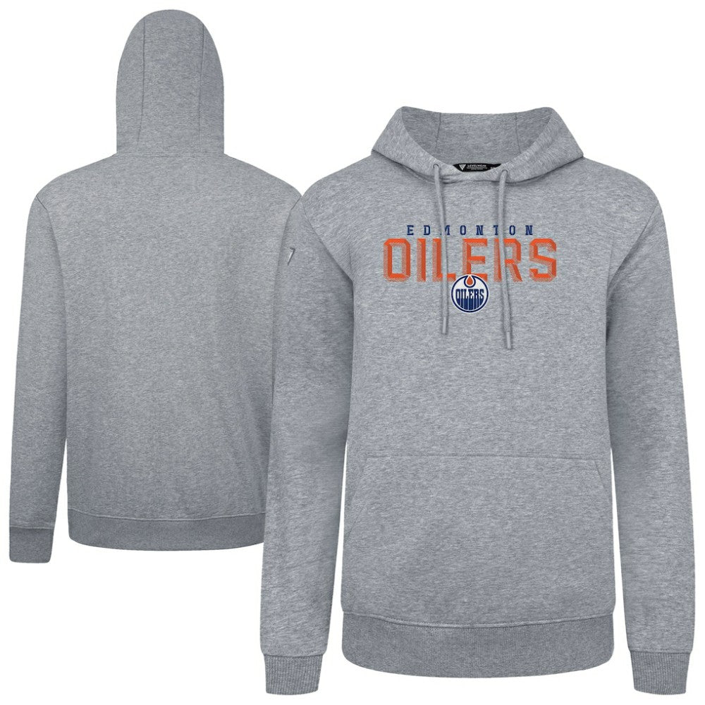 Edmonton Oilers Levelwear Podium Carve Pullover Hoodie - Gray - NHL