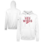 Detroit Red Wings Levelwear Podium Carve Pullover Hoodie - White - NHL
