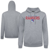 New York Rangers Levelwear Podium Carve Pullover Hoodie - Gray - NHL