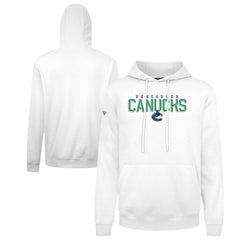 Vancouver Canucks Levelwear Podium Carve Pullover Hoodie - White - NHL