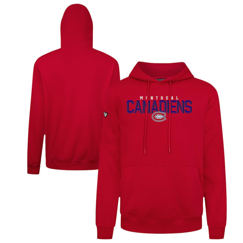 Montreal Canadiens Levelwear Podium Carve Pullover Hoodie - Red - NHL