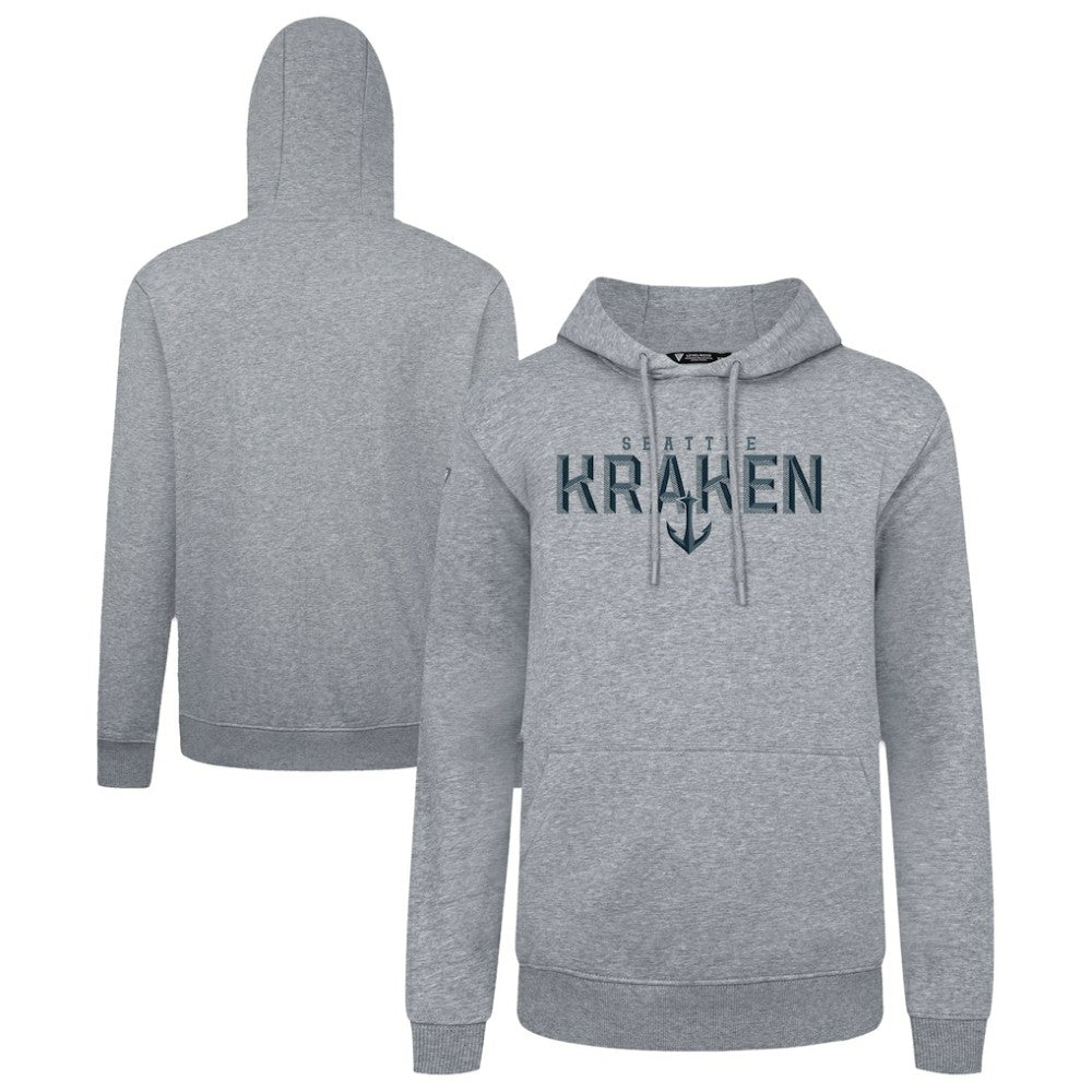 Seattle Kraken Levelwear Podium Carve Pullover Hoodie - Gray - NHL