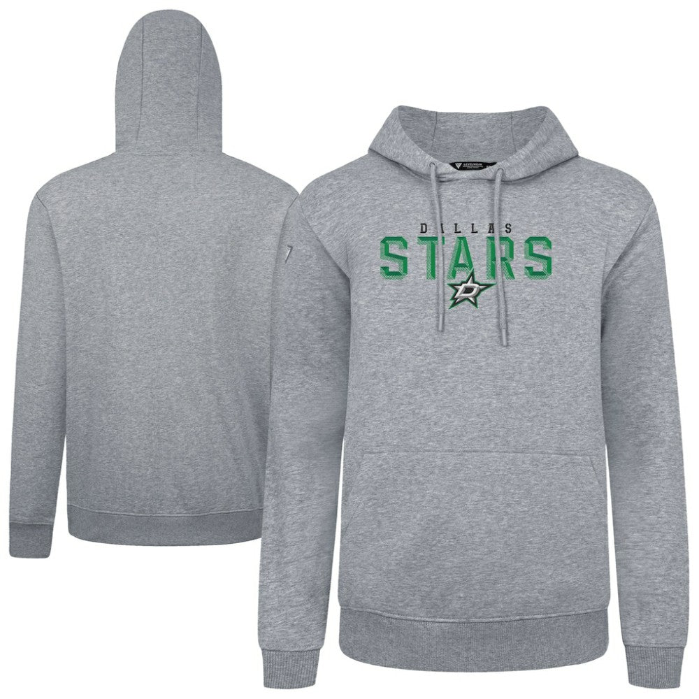 Dallas Stars Levelwear Podium Carve Pullover Hoodie - Gray - NHL