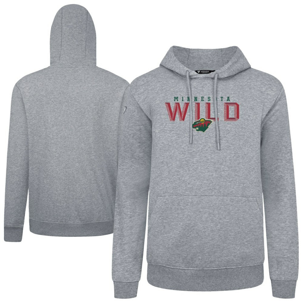 Minnesota Wild Levelwear Podium Carve Pullover Hoodie - Gray - NHL