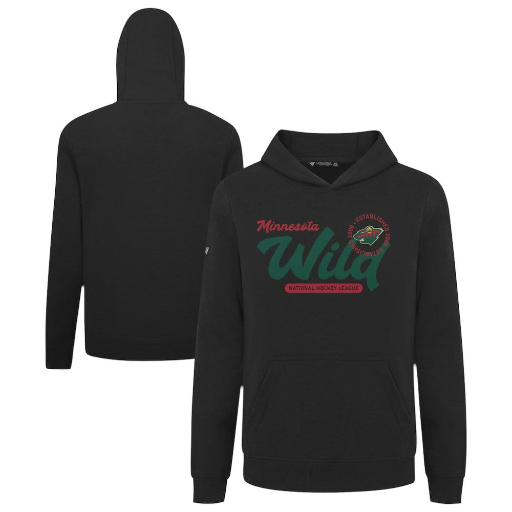 Minnesota Wild Levelwear Youth Podium Monument Pullover Hoodie - Black - NHL
