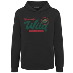 Minnesota Wild Levelwear Youth Podium Monument Pullover Hoodie - Black - NHL