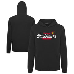 Chicago Blackhawks Levelwear Youth Podium Monument Pullover Hoodie - Black - NHL
