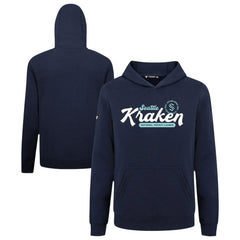 Seattle Kraken Levelwear Youth Podium Monument Pullover Hoodie - Navy - NHL