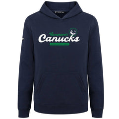 Vancouver Canucks Levelwear Youth Podium Monument Pullover Hoodie - Navy - NHL