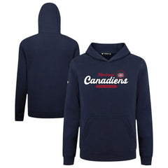Montreal Canadiens Levelwear Youth Podium Monument Pullover Hoodie - Navy - NHL