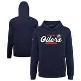 Edmonton Oilers Levelwear Youth Podium Monument Pullover Hoodie - Navy - NHL