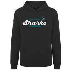 San Jose Sharks Levelwear Youth Podium Monument Pullover Hoodie - Black - NHL