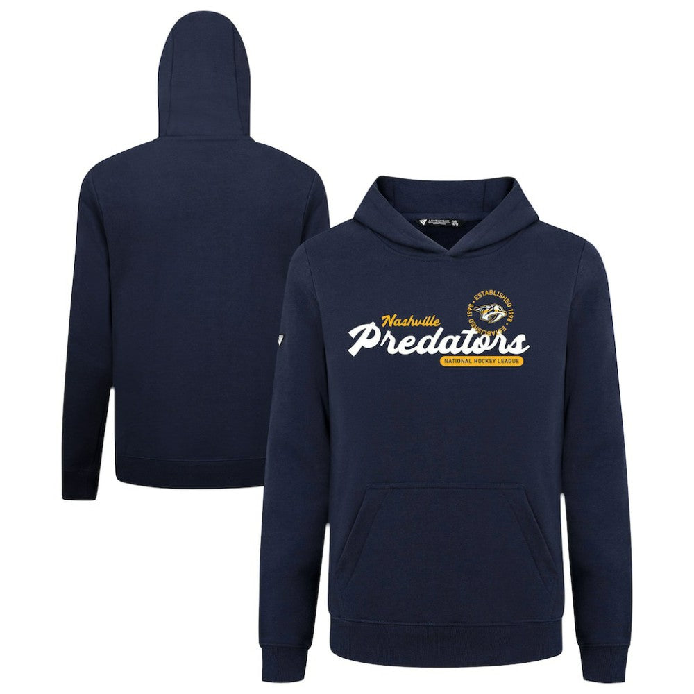 Nashville Predators Levelwear Youth Podium Monument Pullover Hoodie - Navy - NHL